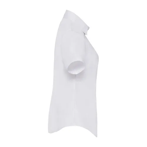 Ladies Poplin Shirt Short Sleeve