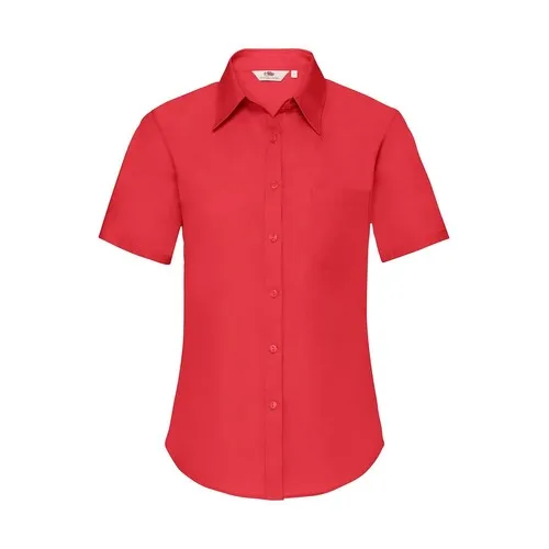 Ladies Poplin Shirt Short Sleeve