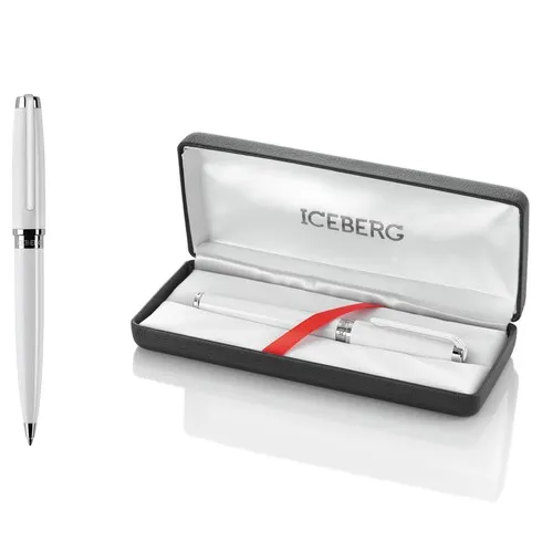 Stylo Roller Blanc Laqué Personnalisable - Sérigraphie Premium