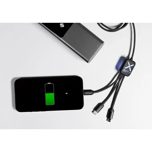 Câble de Charge Publicitaire 5-en-1 65W avec Logo Lumineux