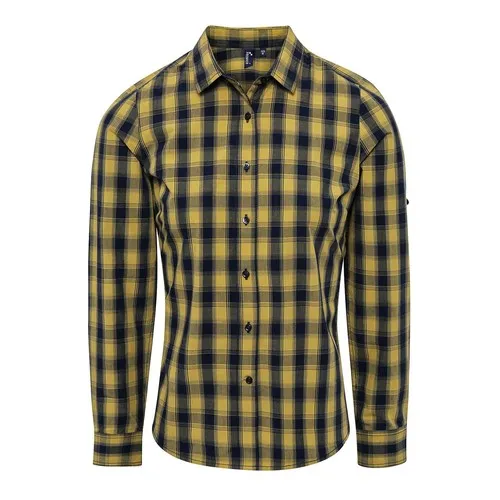 Chemisier m.l. à carreaux en coton "Mulligan"femme lligan""