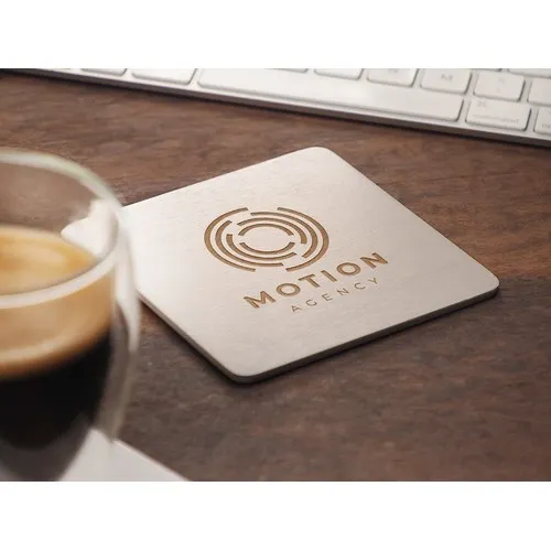 Sous-verre personnalisé en bouleau - Sérigraphie sur mesure dès 50 ex