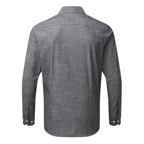 Chemise Manches Longues Coton Slub Chambray Homme