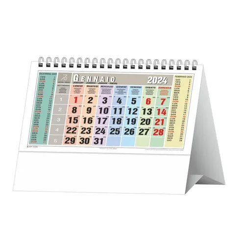 Calendrier Triptyque Personnalisable - Format Bureau 19x14,5 cm