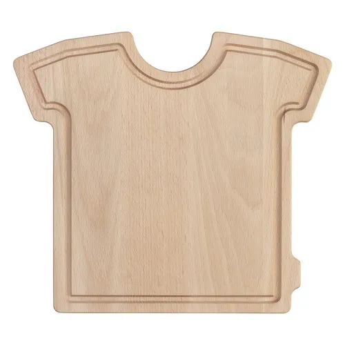Planche à Servir T-shirt en Hêtre 25x28 cm Personnalisable