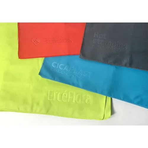 Serviette en microfibre en thermogravure