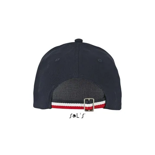 Casquette Tricolore 5 Panneaux Personnalisable - 100% Coton
