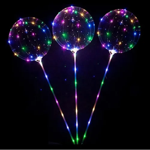Ballon LED lumineux sur pied 40-45 cm personnalisable