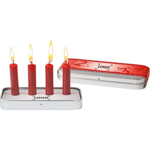 Couronne de l'Avent de Poche Personnalisable - Kit 4 Bougies