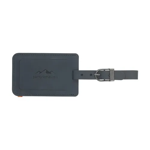 Recycled Leather Luggage Tag 'étiquette de bagage