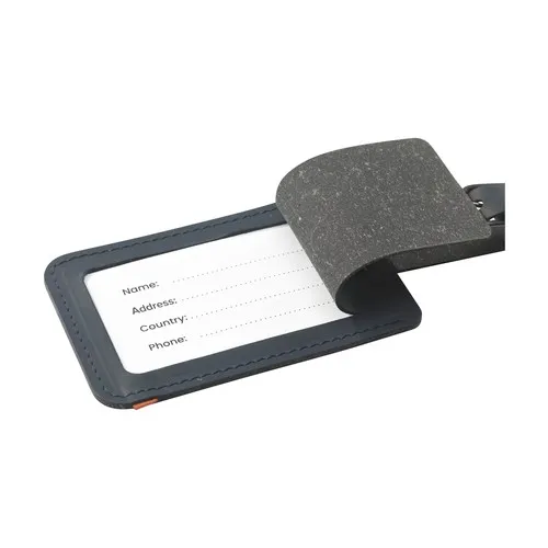 Recycled Leather Luggage Tag 'étiquette de bagage