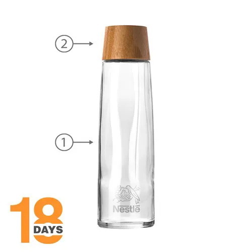 Bouteille en verre de 0,75 L/25 oz (sodalime recyclée)