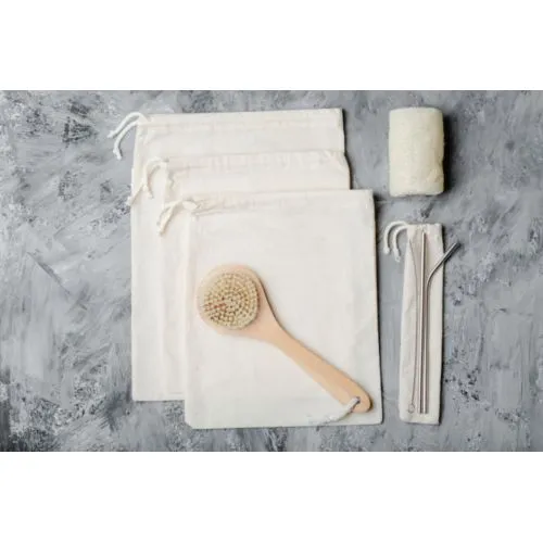 Pochette à cordon en coton personnalisable par sérigraphie