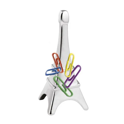 Presse-papiers magnétique Tour Eiffel personnalisable en métal chromé
