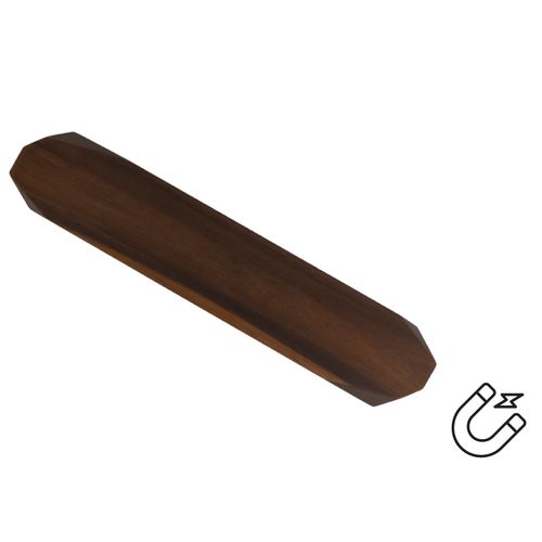 Barre aimantée murale en acacia personnalisable - Support magnétique 20cm