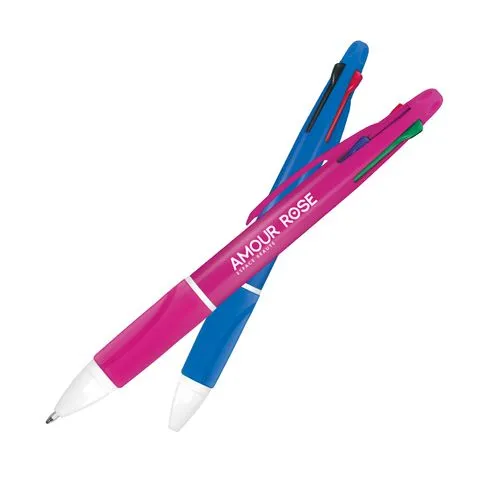 Stylo Bille 4 Couleurs Personnalisable - Objet Publicitaire Pratique