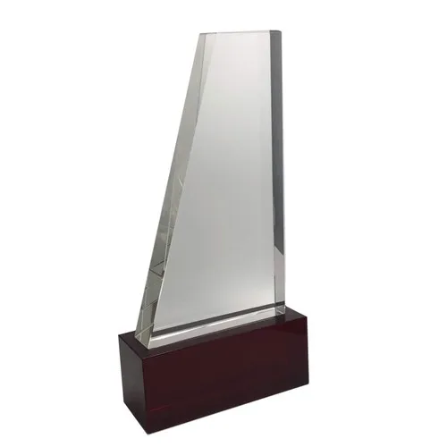 Trophée en Verre Personnalisable 20x11cm - Gravure et Impression