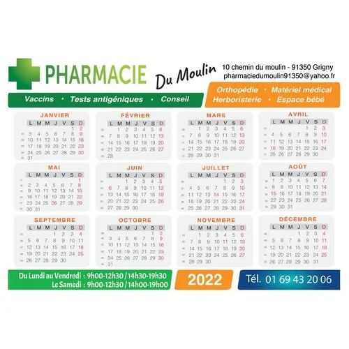 Calendrier Magnétique Personnalisé - Fabrication Française Express 3 Jours