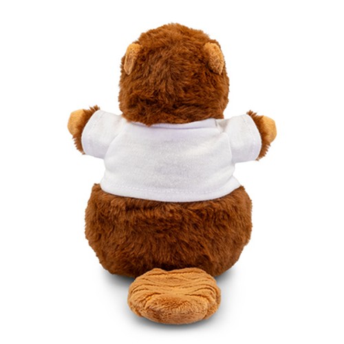 Castor en Peluche avec T-shirt Personnalisable - Gavin 15 cm
