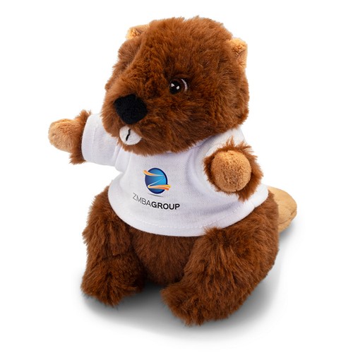 Castor en Peluche avec T-shirt Personnalisable - Gavin 15 cm