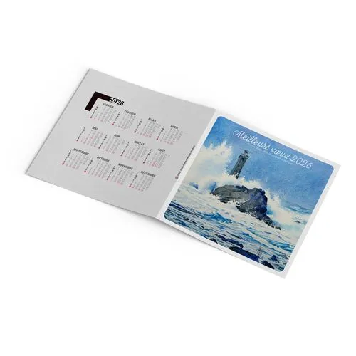 CARTE DE VOEUX - EMBRUN 2026  AVEC ENVELOPPE - SANS MARQUAGE