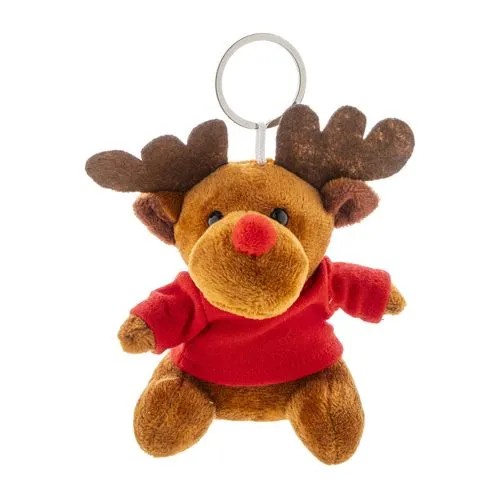 Porte-clés renne de Noël en peluche Julren