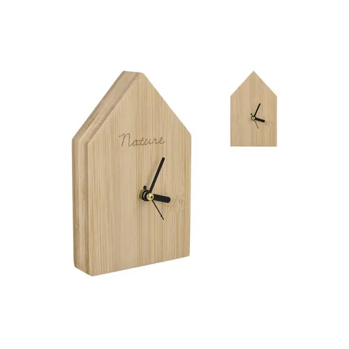 Horloge de Bureau en Bambou Design Maison - Personnalisable