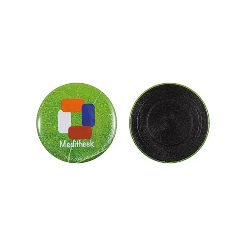 Bouton en métal 56mm avec aimant