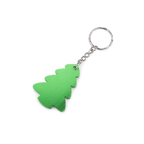 Porte-clés Sapin Vert Personnalisable - Métal avec Chaîne