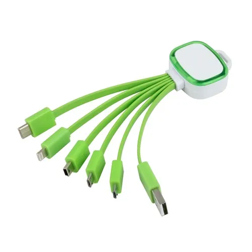 Câble de chargement 3-en-1 Galaxy 3-in-1 Cable Galaxy Vert