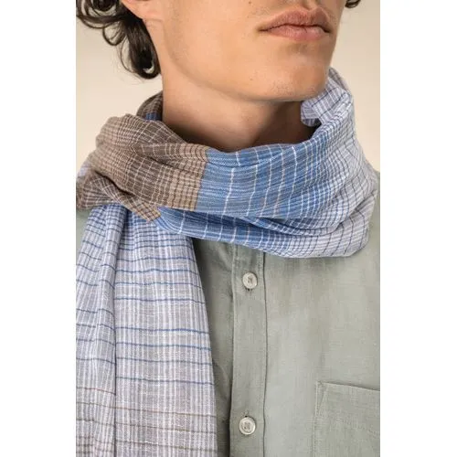 Chèche à rayures unisexe personnalisable - Coton tissé artisanal