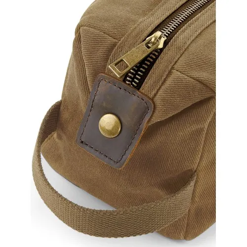 Beauty case en coton ciré