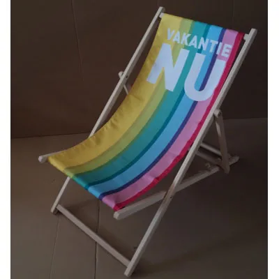 Transat Publicitaire Bois Hêtre Massif Taille L - Personnalisable