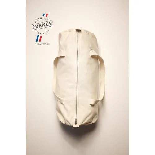 Sac Polochon Personnalisable Coton - Rayures Contrastées