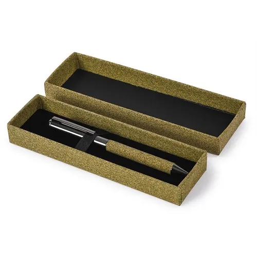 Stylo Bille Écologique en Marc de Thé avec Étui - Personnalisable