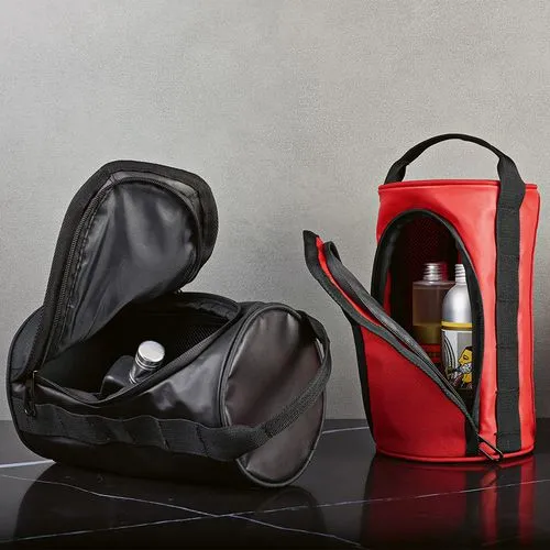 Trousse de toilette Riga 5,7L rPET, forme cylindre, poignée