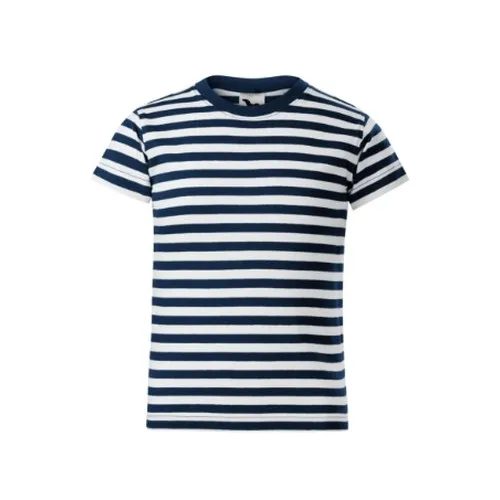 Tee-shirt Enfant Rayé Marine & Blanc Personnalisable - Sailor