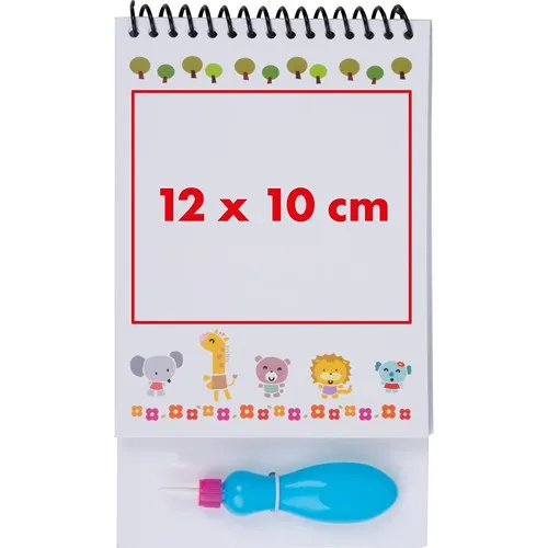 Carnet d'Aquarelle Réutilisable Personnalisable pour Enfants