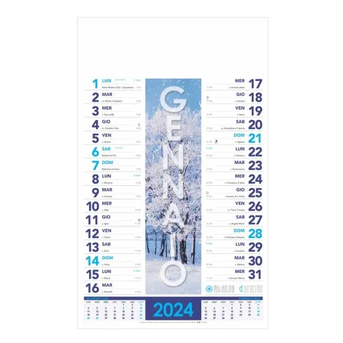 Calendrier Publicitaire Quatre Saisons - 12 Mois Personnalisable