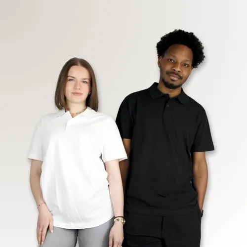 Polo BUDGET H/F - Blanc S