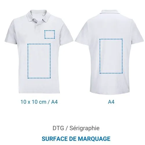 Polo BUDGET H/F - Blanc S