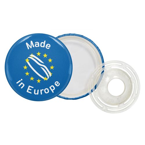 Badge Rond Éco-Responsable en PLA 56mm - Fabrication Européenne
