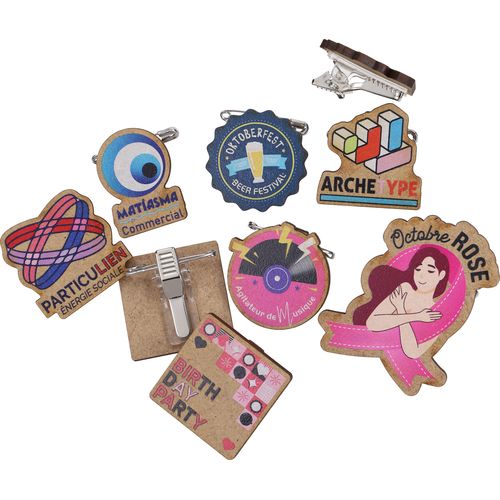 Badge Rond Éco-Responsable en PLA 56mm - Fabrication Européenne