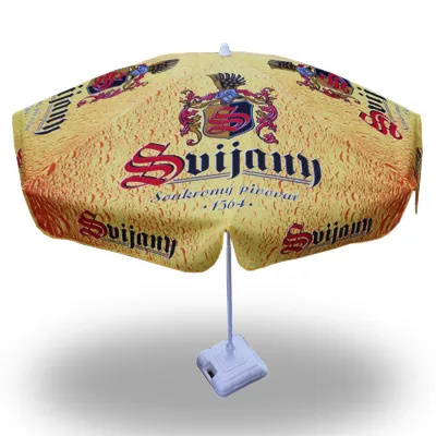 Parasol Publicitaire Rond 180cm Personnalisable - Fabrication Europe