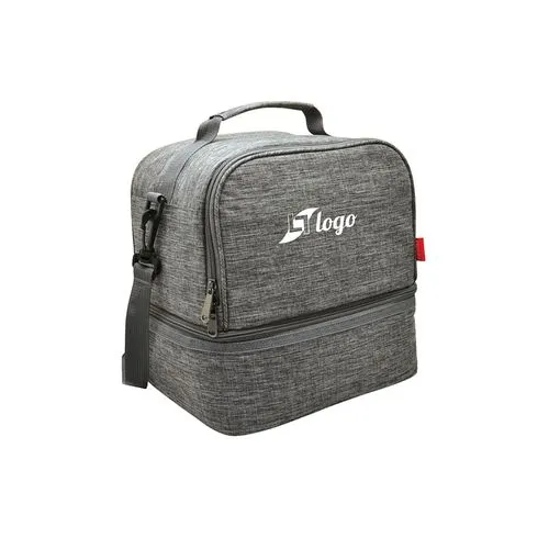 Sac à bento isotherme 'Uji', gris chiné RPET