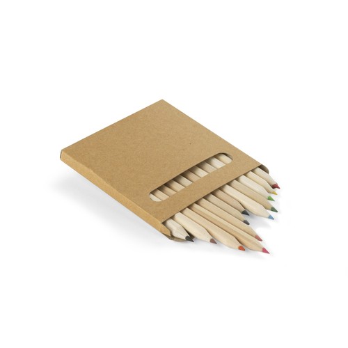 Set de 6 Crayons de Couleur Personnalisables en Boîte Fenêtre