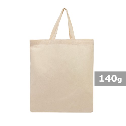 Sac Shopping Coton 140g Personnalisable | Anses Courtes 37x42cm