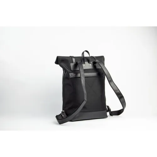 Sac à dos Rolltop personnalisable - Nylon recyclé et cuir premium