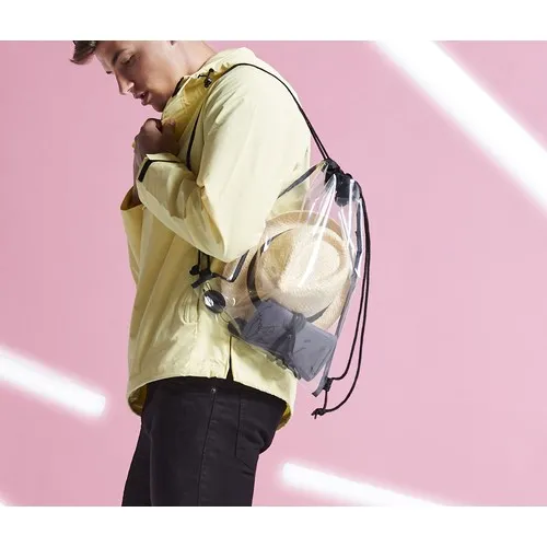 Sac à Dos Transparent à Cordon Personnalisable - Gymsac Imperméable