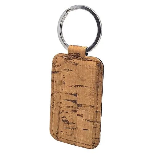 PORTE-CLE EN CUIR VERITABLE MARRON FONCE - MADE IN EUROPE